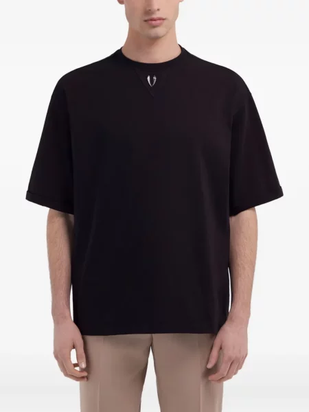 Tricou Roberto Cavalli din jerseu negru