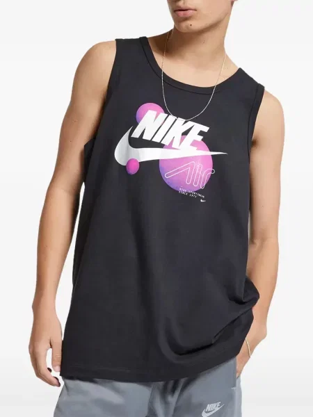 Flisas siuvinėtas džemperis su gobtuvu Nike su gobtuvu pilka