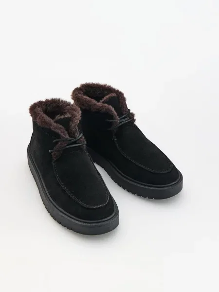 Замшевые ботинки Reserved черные