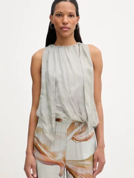 Isabelle Blanche top svilen zelena