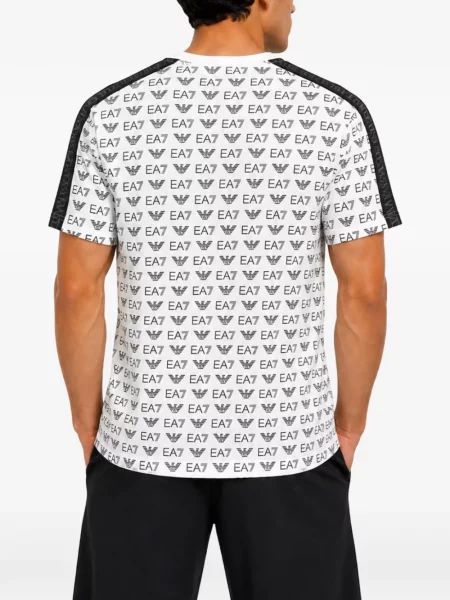 Tricou Emporio Armani cu imagine alb