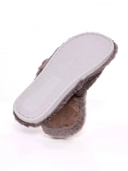 Искусственный мех тапочки Lumo коричневые