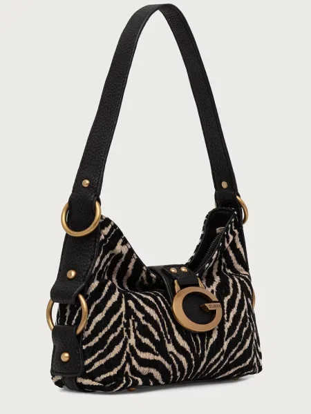 Geanta hobo Guess negru