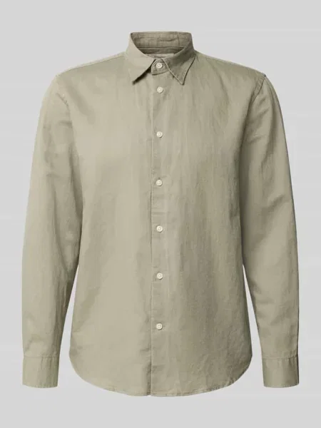 Koszula casualowa z mieszanki lnu i bawełny w kroju regular fit model CLAY LINENBLEND' Selected Homme