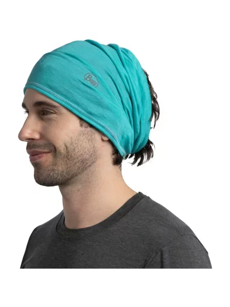 Ușor fular Buff din lână merinos verde