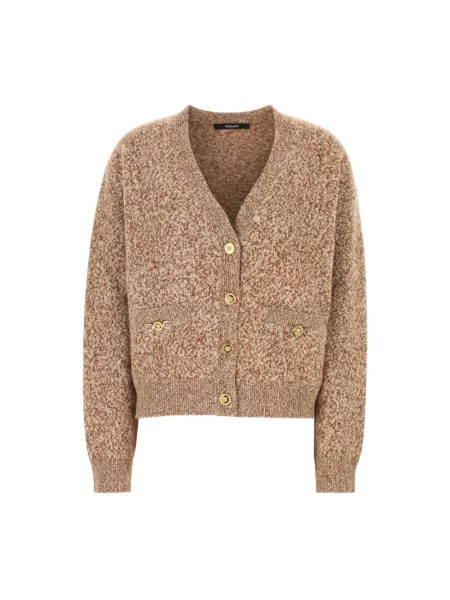 Sweter Versace brązowy
