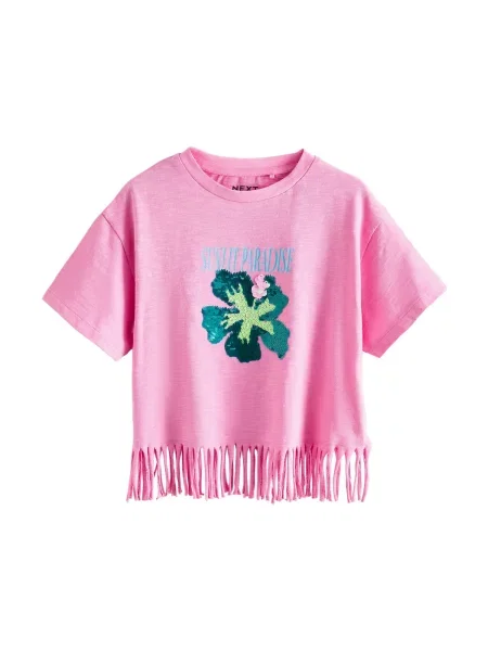 Next Tricou deschis / verde petrol / verde deschis / roz albastru