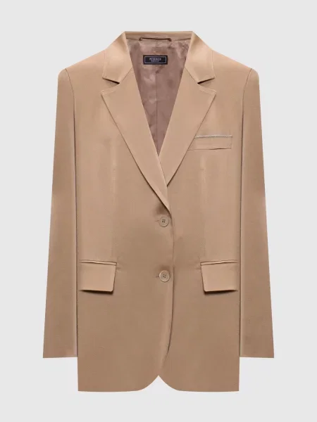 Жакет з ланцюжком моніль Peserico бежевий