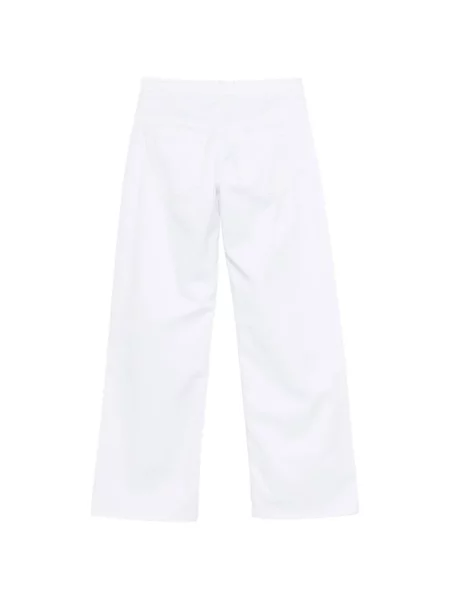 Blugi cu picior larg 3x1 alb