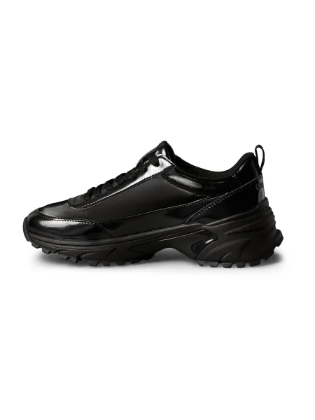 Blugi Calvin Klein cu perle din dantelă negru