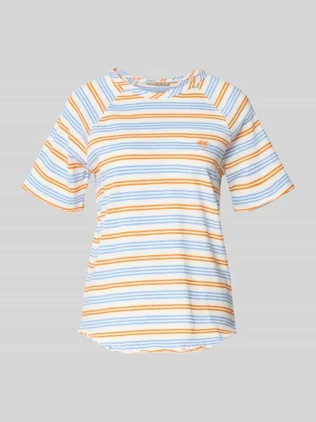 T-shirt o kroju regular fit z haftem Smith And Soul błękitna