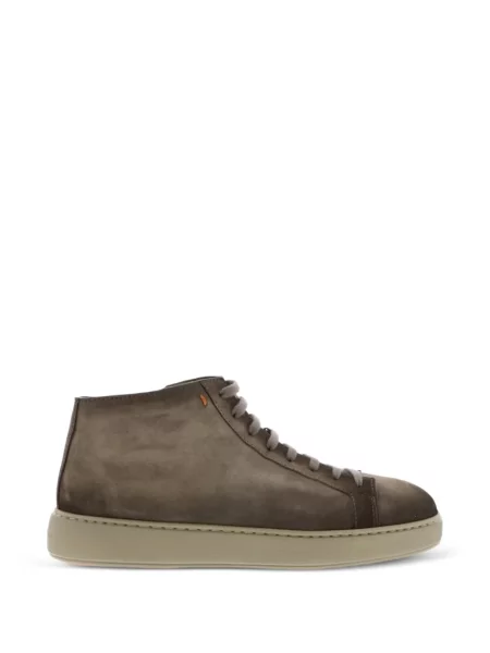 Sneakerși Santoni din piele maro
