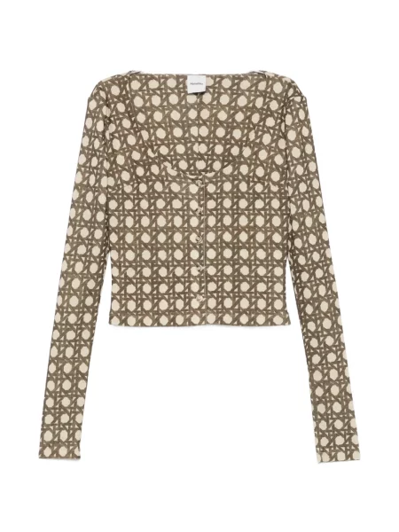 Decupat cardigan Nanushka cu imagine cu imprimeu geometric