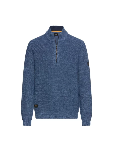 Sweter z golfem Camel Active niebieski