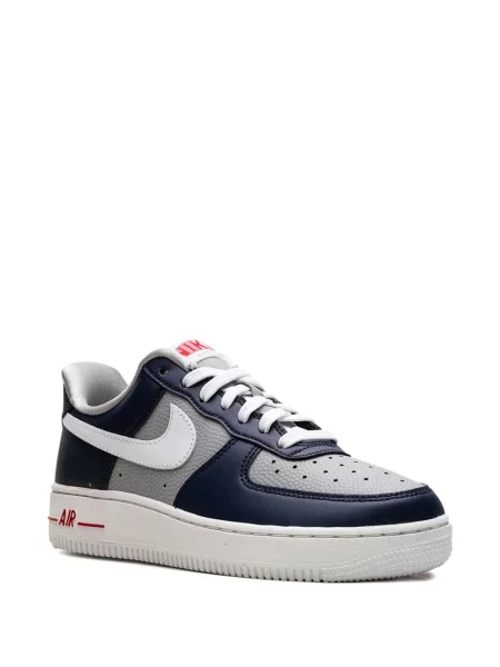 Sneakerși Nike Air Force 1 alergare din piele de căprioară cu bretele gri