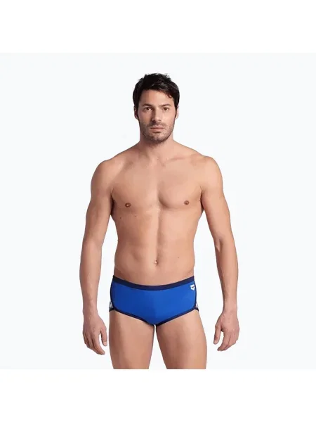 Slip de baie pentru bărbați arena Icons Swim Low Waist Short Solid royal/navy albastru închis