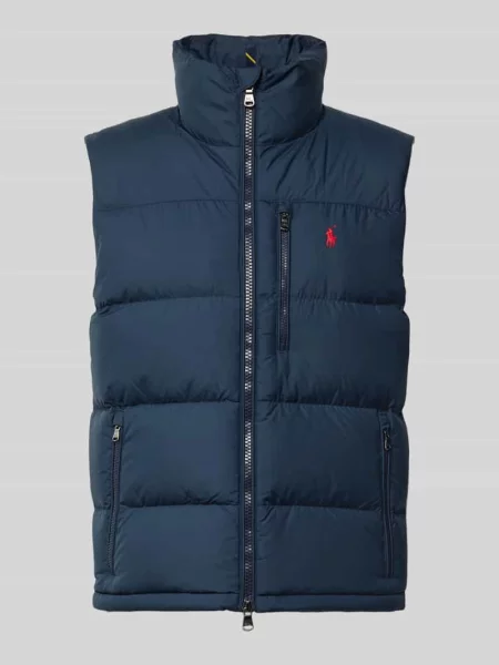 Kamizelka o kroju regular fit z wyhaftowanym logo Polo Ralph Lauren niebieska