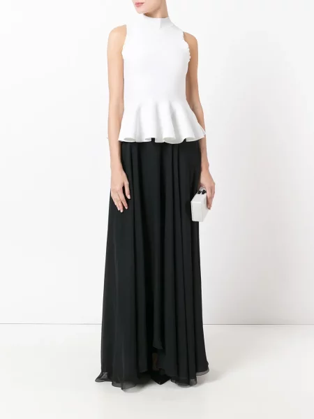 Fustă Lanvin drapată negru