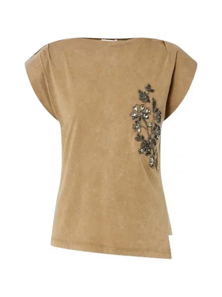 Top Liu Jo cu broderie din jerseu
