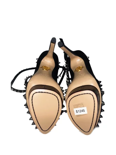 Полуотворени обувки Charlotte Olympia с шипове черно