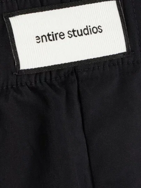 Kraťasy Entire Studios s autogramem se stahovací šňůrkou černé