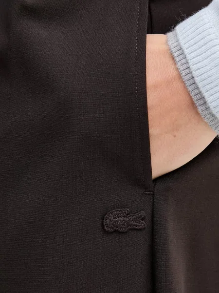 Gyapjú nadrág Lacoste barna