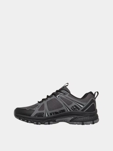 Кожаные повседневные кроссовки Skechers серые