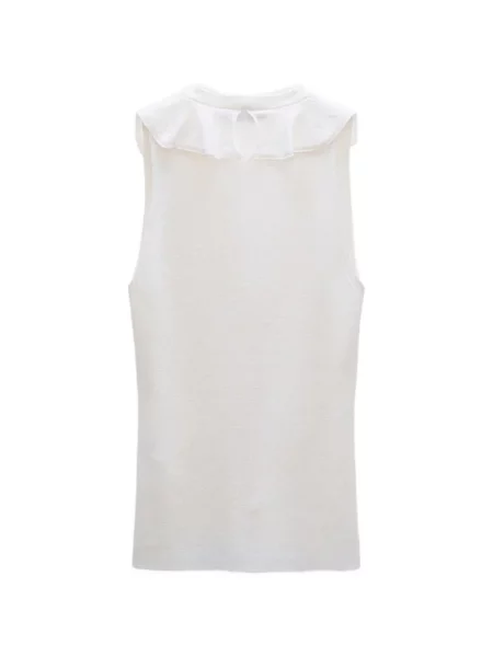 Top Dorothee Schumacher cu volane alb