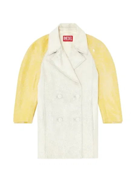 Geanta de piele Diesel cu două rânduri de nasturi