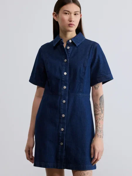 Barbour Košeľové šaty Maia tmavomodrá