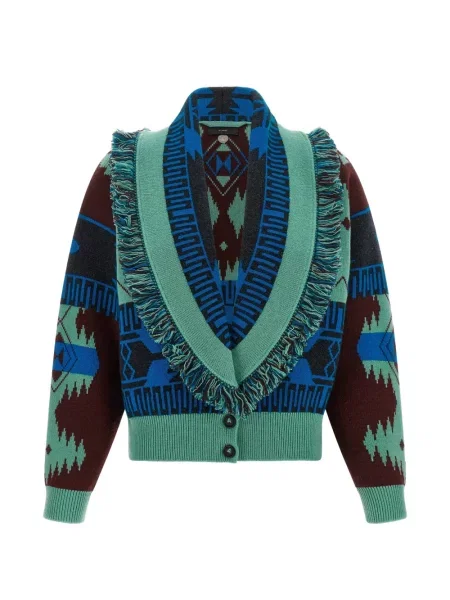 Cardigan Alanui tricotate albastru