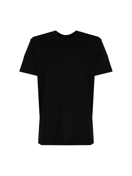 Koszulka Les Hommes elegancka z logo czarna