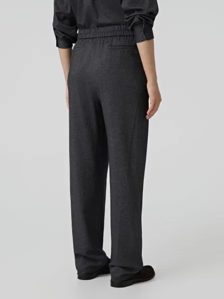 Брюки палаццо Emporio Armani синие