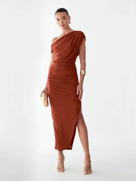 BWLDR Rochie de seară Veleda ruginiu maro