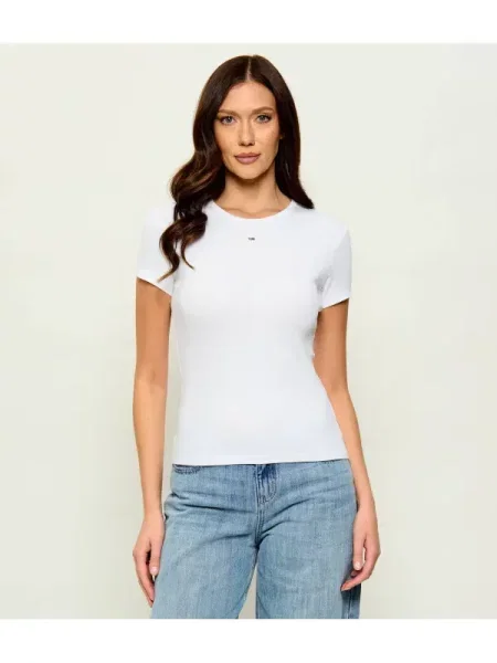 Denim ruha Tommy Jeans fehér