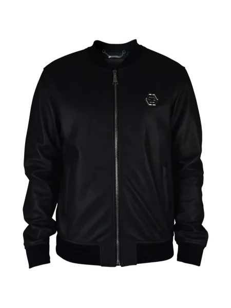 Geacă bomber Philipp Plein cu autograf negru