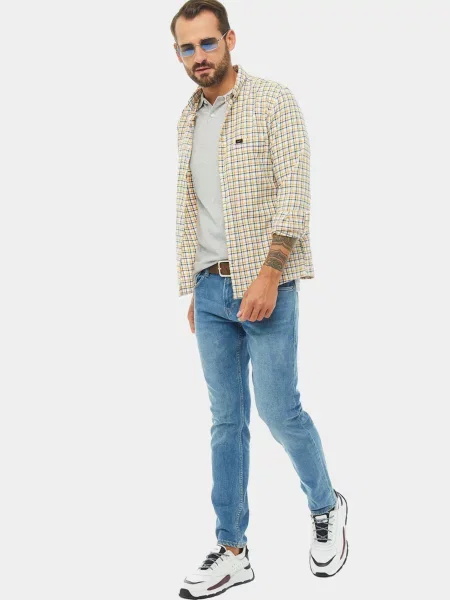 Поло Lee серое