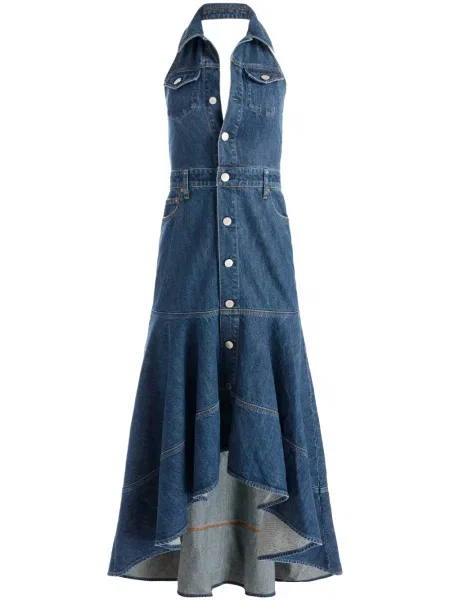 Sukienka midi Alice + Olivia do kolan garniturowa niebieska