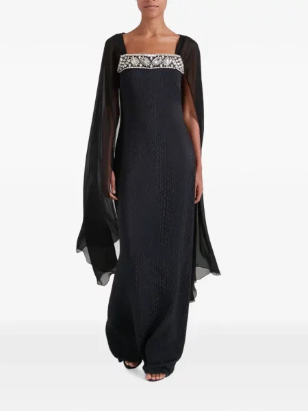 Rochie maxi Temperley London negru