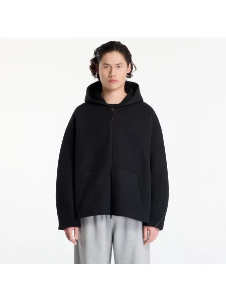 Hanorac cu glugă Nike din fleece negru