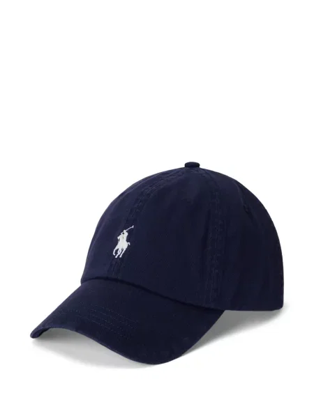 Șapcă Polo Ralph Lauren de mătase cu dungi cu cataramă albastru