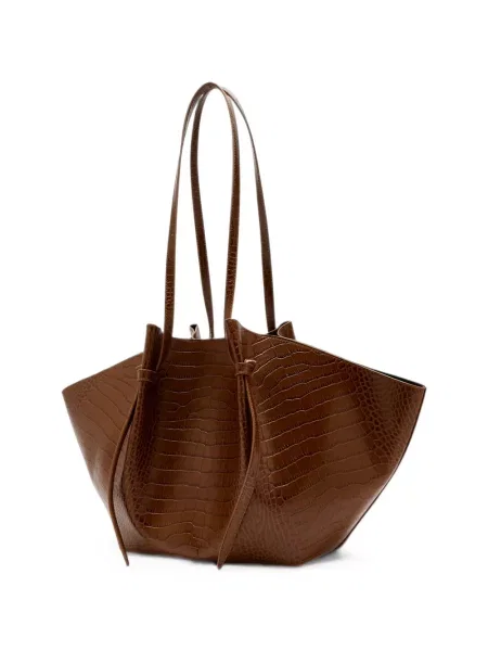 Geantă shopper Yuzefi din piele maro