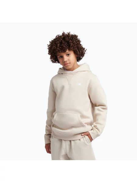 Gyerek pulóver New Balance French Terry Small Logo Hoodie timberwolf. Méret: cm bézs