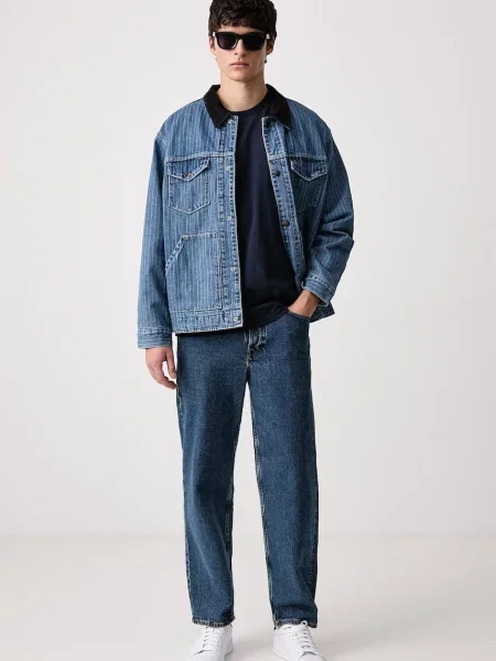 Levi's prechodná bunda pánska rifľová MUNROE modrá