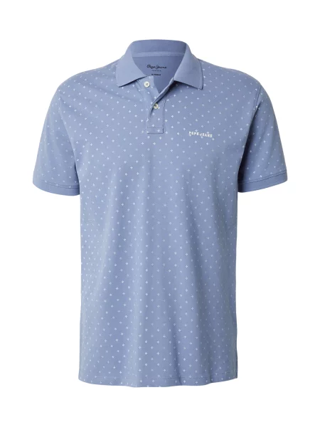 Pepe Jeans Tricou albastru deschis alb