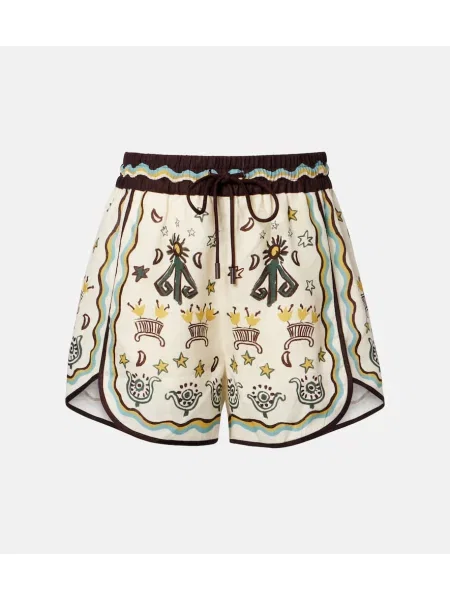 Pantaloni scurți Alemais de in cu imagine