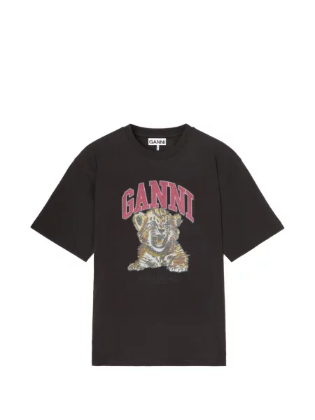 Tricou Ganni cu imagine gri