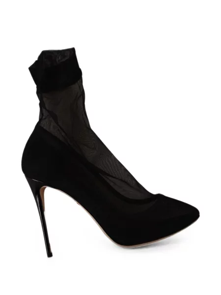 Pantofi cu toc Dolce & Gabbana plasă negru