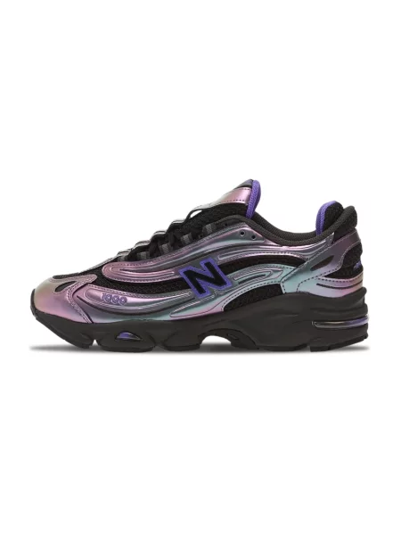 Lniane sneakersy New Balance fioletowe