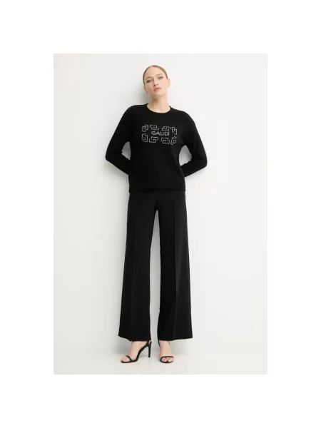 Sweter Gaudi wełniany czarny